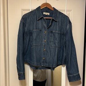 Madewell Crop Denim Shirt Jacket